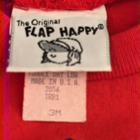 NWT, Red Flap Happy romper/onesie, embroidered robot, 3 months 100% cotton - Picture 2 of 5